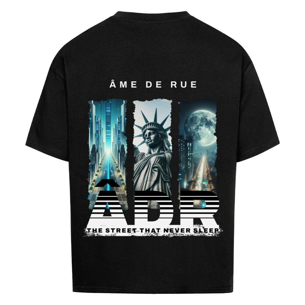 STREET NEVER SLEEP - Oversized Shirt - Âme de Rue
