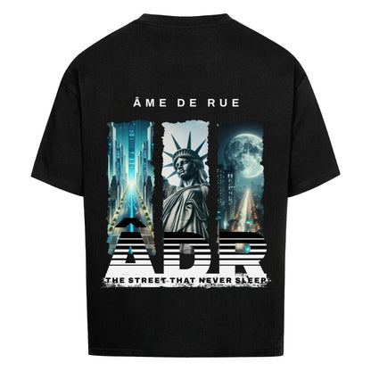 STREET NEVER SLEEP - Oversized Shirt - Âme de Rue
