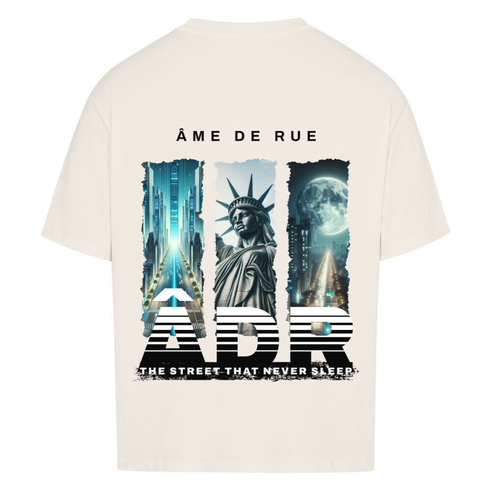 STREET NEVER SLEEP - Oversized Shirt - Âme de Rue