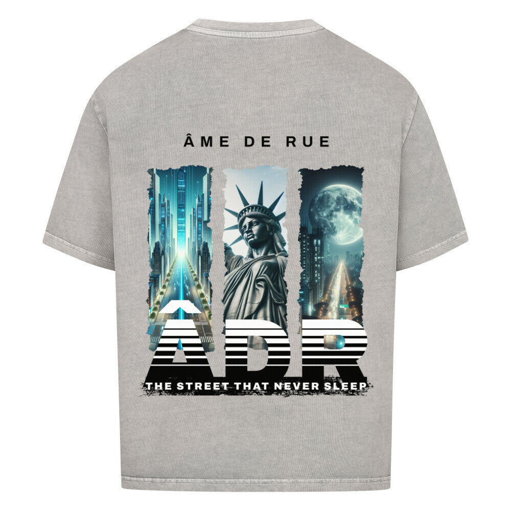 STREET NEVER SLEEP - Oversized Shirt - Âme de Rue