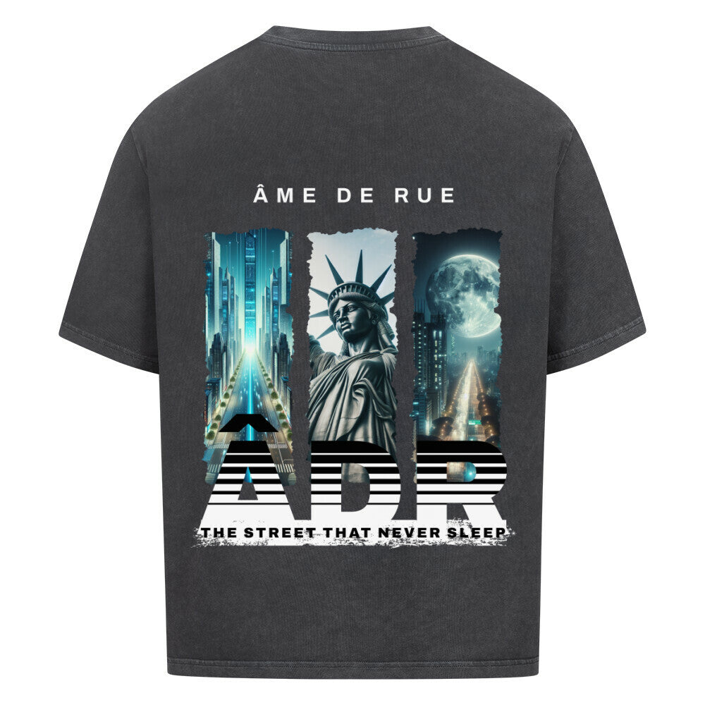 STREET NEVER SLEEP - Oversized Shirt - Âme de Rue