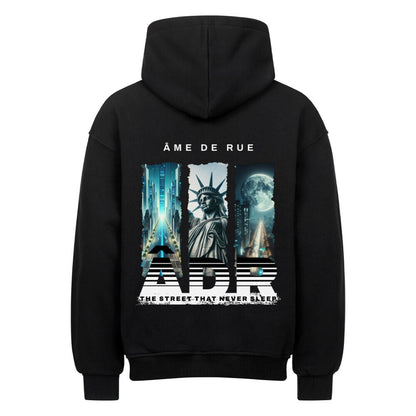STREET NEVER SLEEP - Oversized Hoodie - Âme de Rue