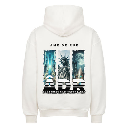 STREET NEVER SLEEP - Oversized Hoodie - Âme de Rue