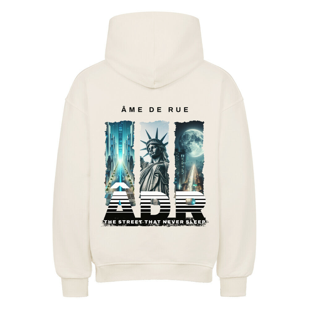 STREET NEVER SLEEP - Oversized Hoodie - Âme de Rue